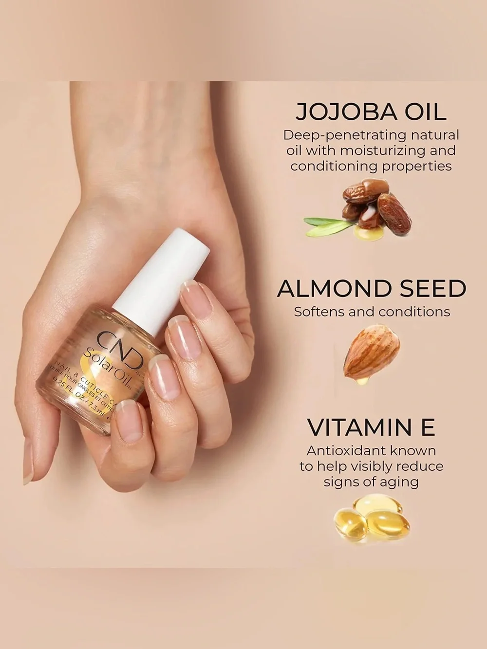 CND SolarOil Nourishing Nail & Cuticle Oil - 0.25 fl. Oz. - NIB